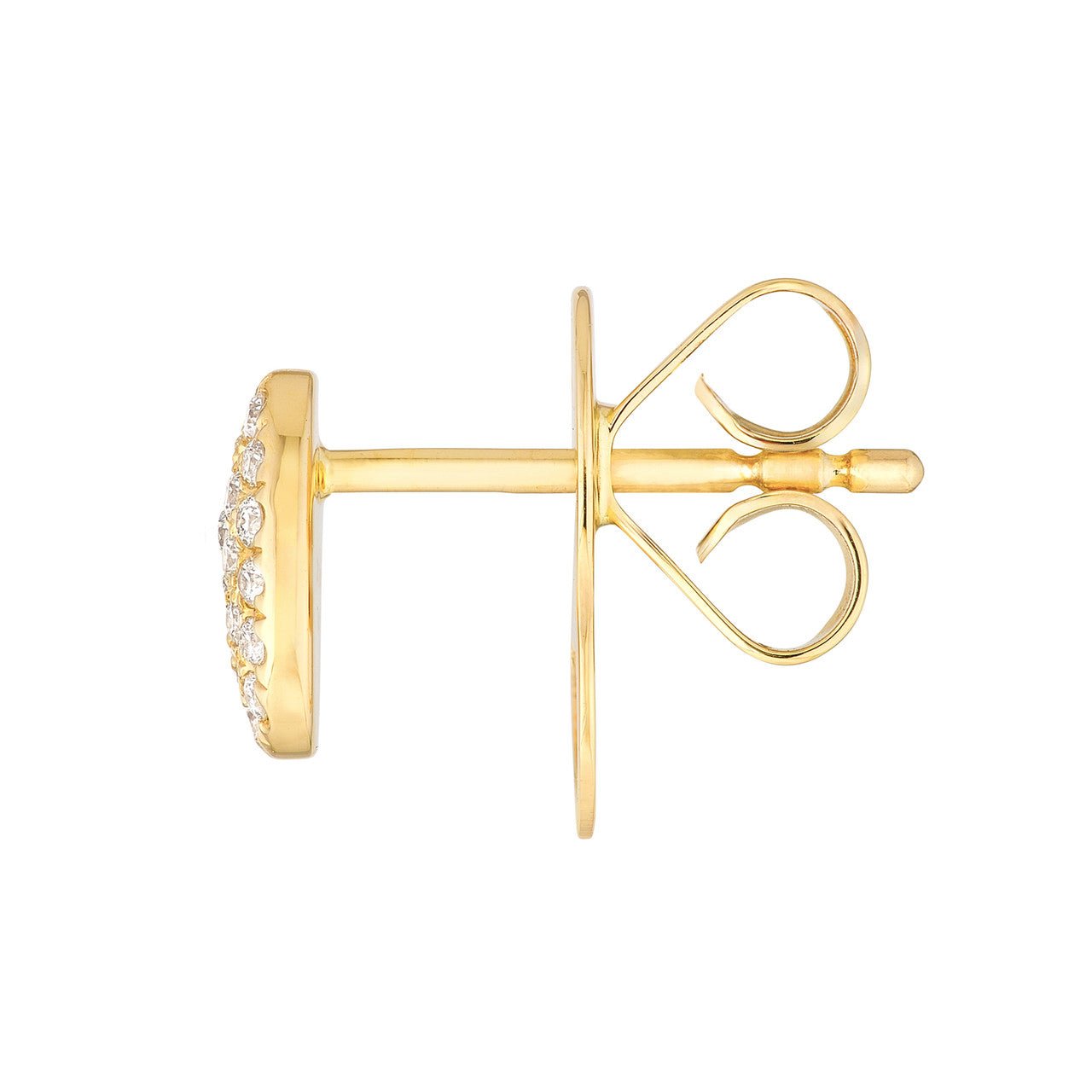 14kt yellow gold/side