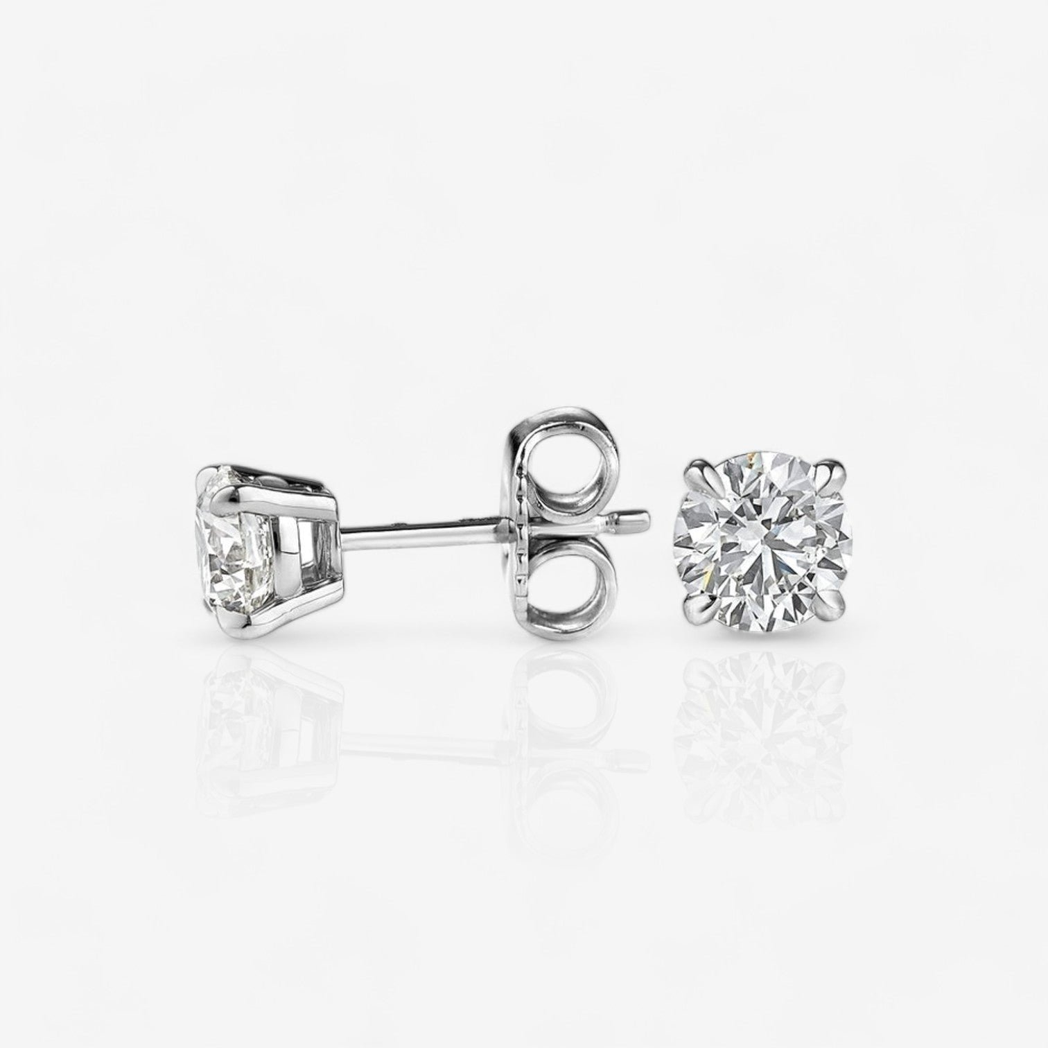 14kt white gold/18kt white gold/platinum//push-back/screw-back/jumbo-back/side