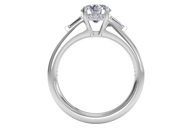 14kt white gold/18kt white gold/platinum/round/front