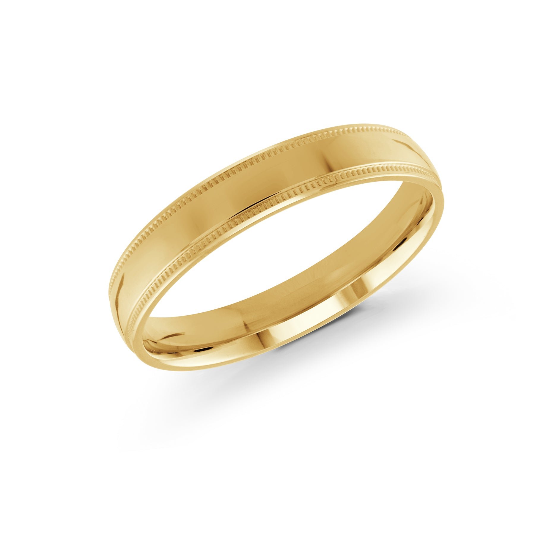 18kt Yellow Gold/4 mm/front